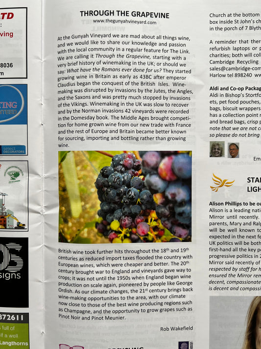 THROUGH THE GRAPEVINE 1 - HISTORY OF WINE IN ESSEX